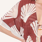 LingaDore Summer Stripes kimono, rød - 8218P-1 - 354 - Sable Stripe