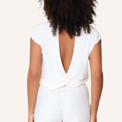 LingaDore Relaxing Days t-shirt- og shorts-sæt, creme - 8221 - 252 - Off White