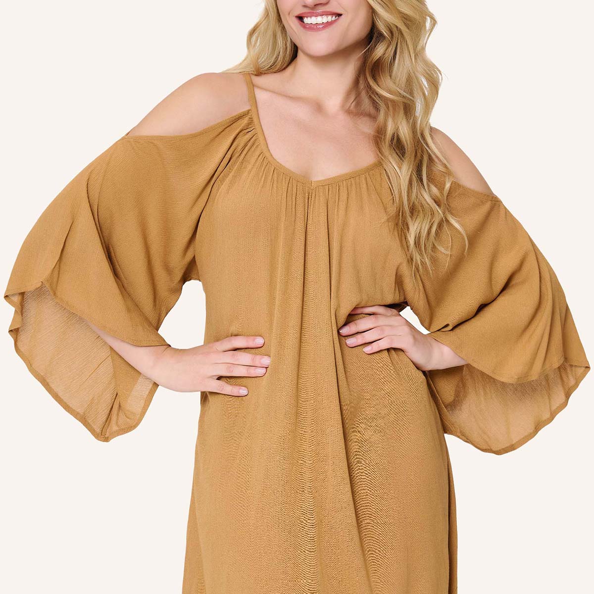 LingaDore Summer Breezes strandkjole, brun - 8225 - 365 - Brown Sugar
