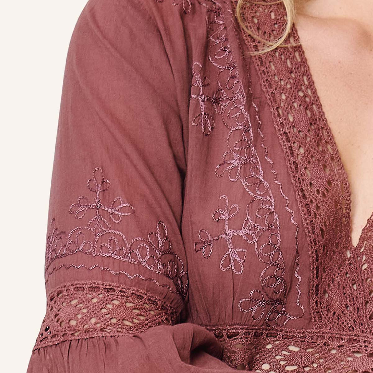 LingaDore Cool & Breezy strandkjole, rød - 8236 - 260 - Sable