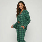 Lascana X-Mas Gift pyjamas, grøn - BA-94-54 - green check - Green Check