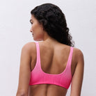 Chantelle Pulp bikini top uden bøjle, pink - C12VQ0 - C77 - Pink Tie And Dye