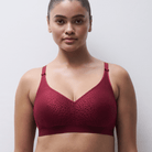 Chantelle Magnifique BH uden bøjle, rød - C18920 - 020 - Red Raspberry / Sedona
