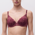 Chantelle Legend plunge BH, rød - C15YNA - B02 - Sienna/Guava