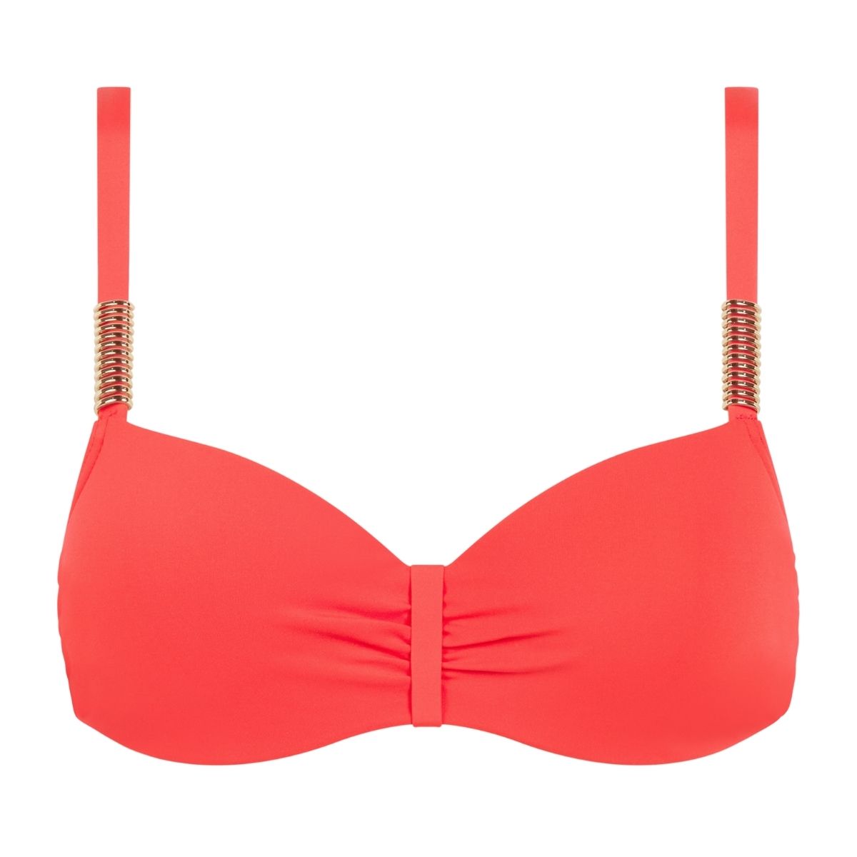 Chantelle Icon bikini top med bøjle, koralrød - C16VN5 - C81 - Bright Coral