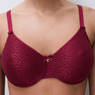 Chantelle Magnifique BH med bøjle, rød - C18910 - 020 - Red Raspberry / Sedona
