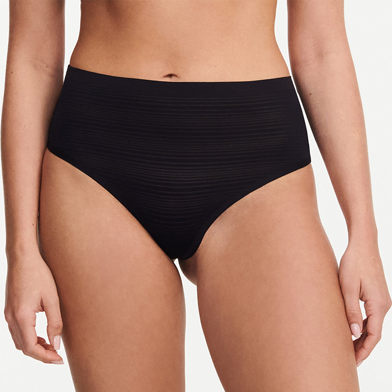 Chantelle SoftStretch Stripes High Waist - Black - C20D90-011