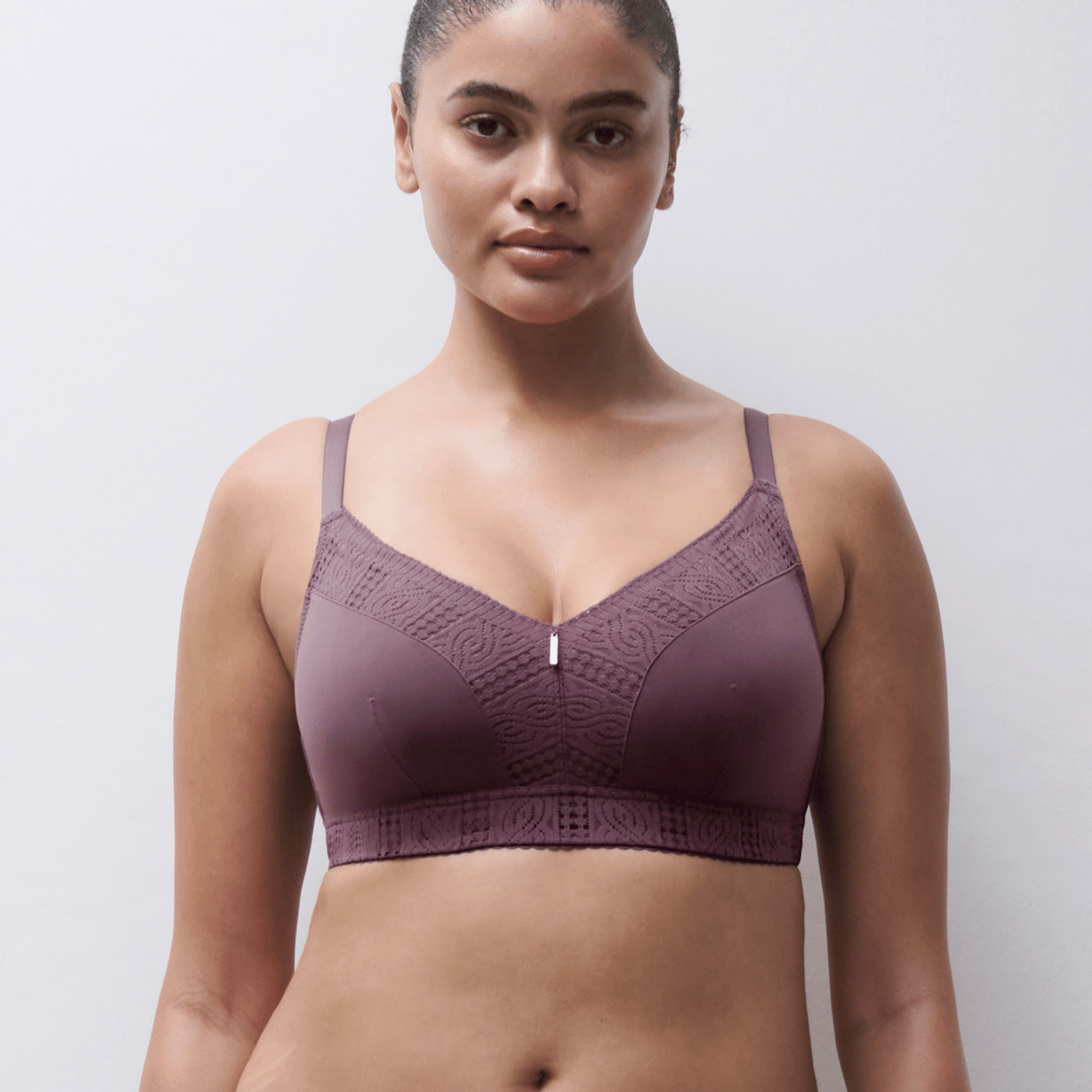 Chantelle EasyFeel Easy Support BH uden bøjle, lilla - C915P0 - 05C - Hyacinth