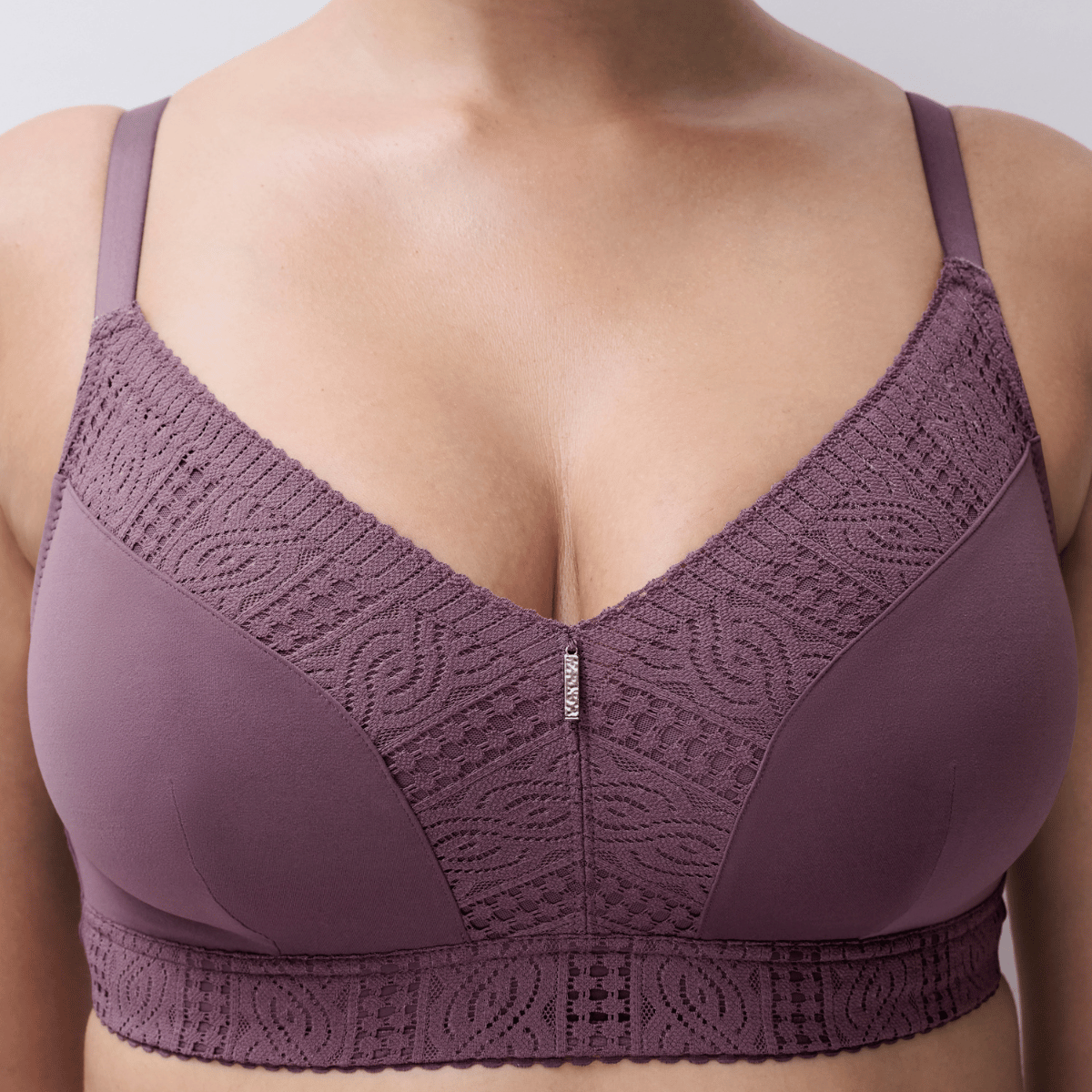 Chantelle EasyFeel Easy Support BH uden bøjle, lilla - C915P0 - 05C - Hyacinth