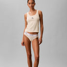 Calvin Klein top, hvid - LV00QS7603 - 100 - Classic White