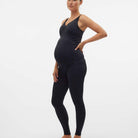 Mamalicious MLtia Jeanne graviditetsleggings, sort - 20011082 - Black - Black