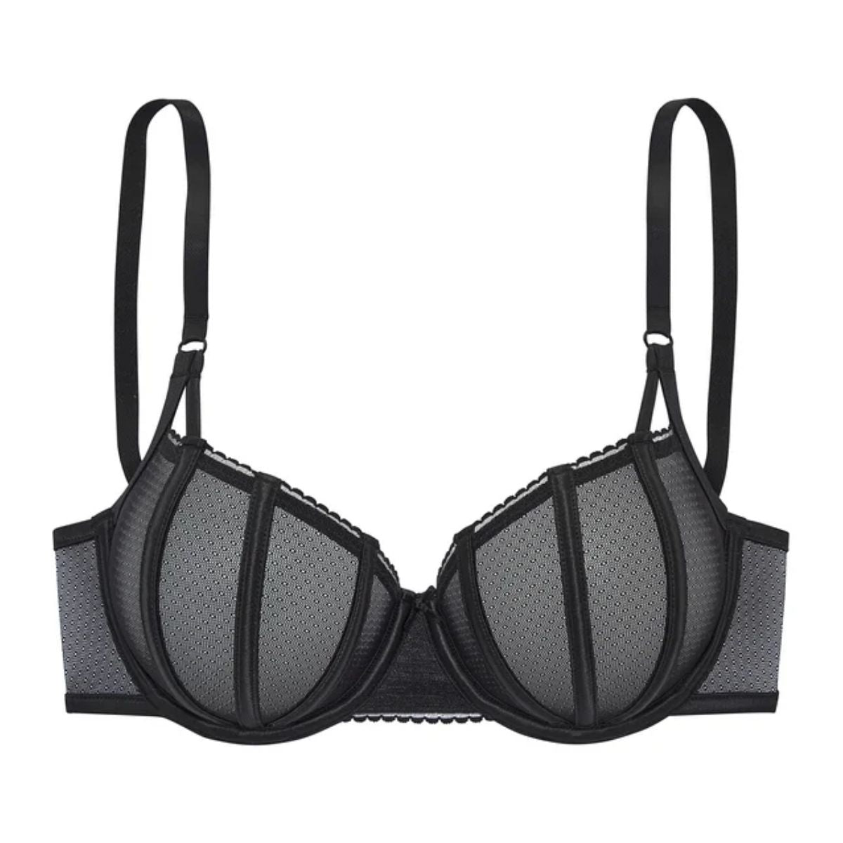 Lascana Capsule BH med bøjle, sort - PA-680-W - black - Black