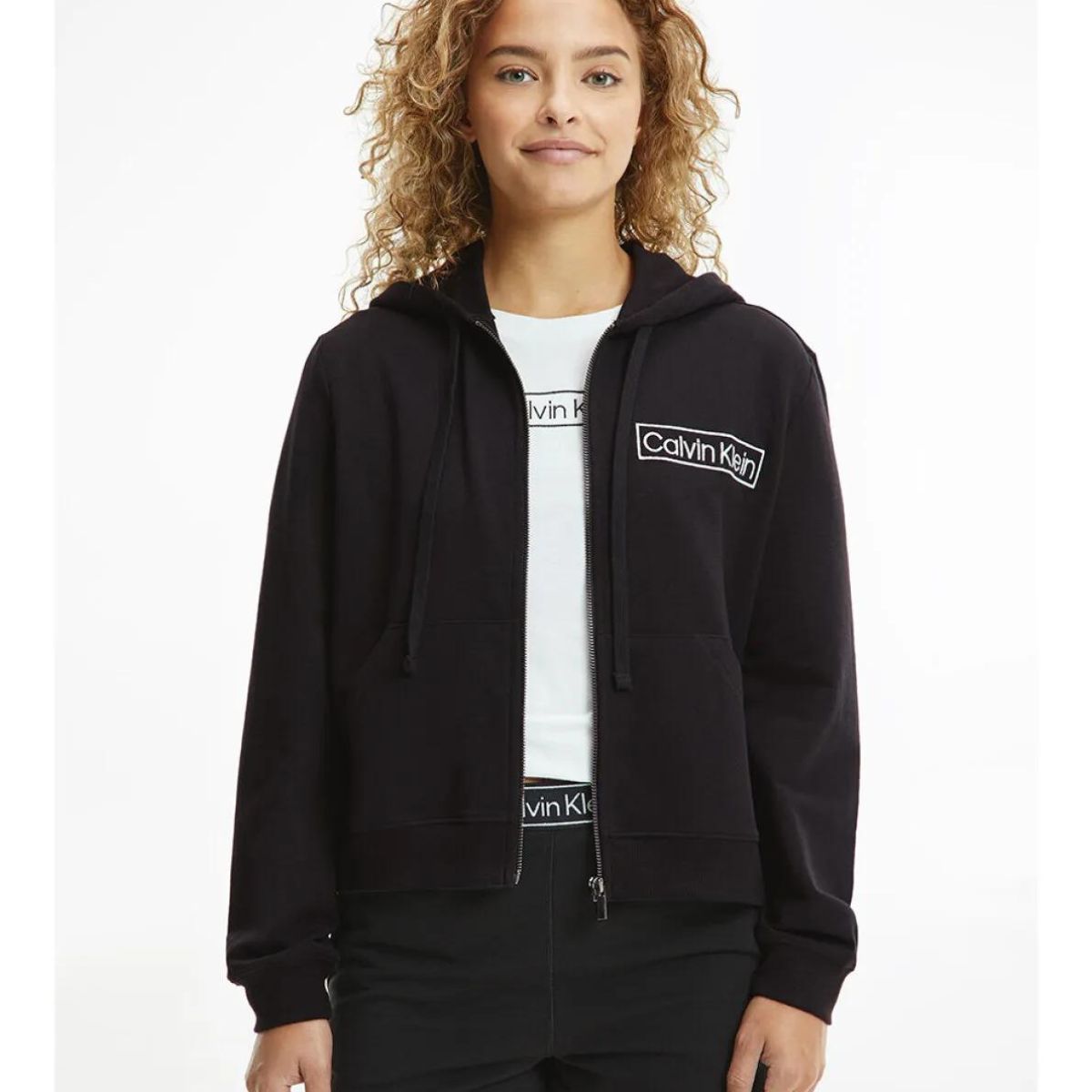 Calvin Klein Lingeri Hoodie - Black - QS6801E-UB1