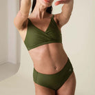 Copenhagen Cartel Ubud midi bikinitrusse, grøn - 2804 - MOS - Moss
