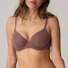 Marie Jo Louie BH med bøjle, lilla - 0122096 - SAT - Satin Taupe