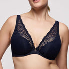 PrimaDonna Salerno plunge BH, blå - 0163532 - MID - Midnight Blue